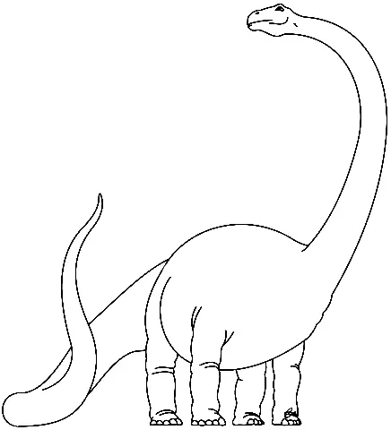 Diplodocus Coloring Pages 1