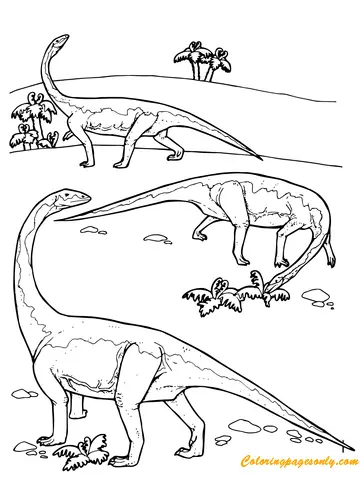 Diplodocus Coloring Pages 2