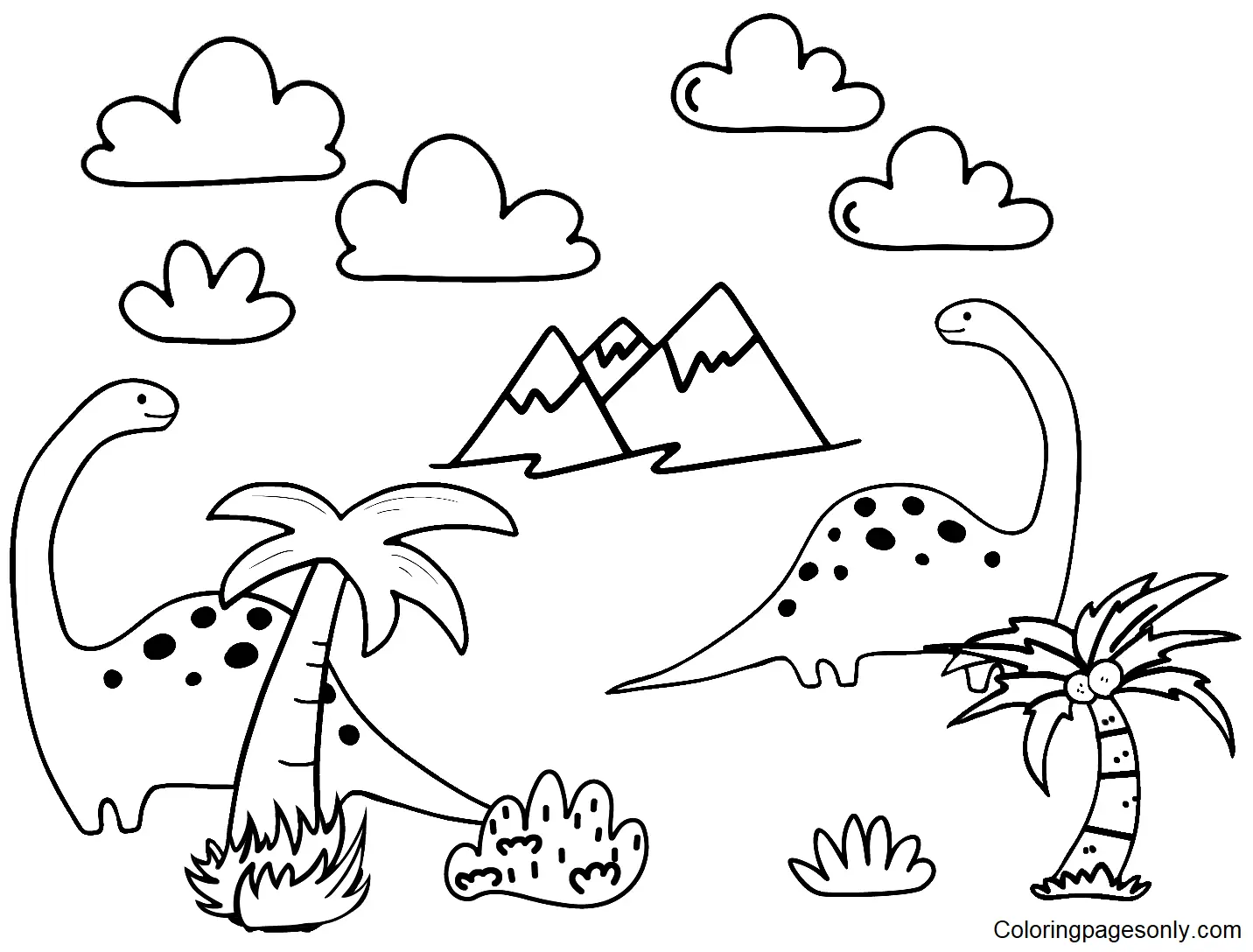 Diplodocus Coloring Pages 26