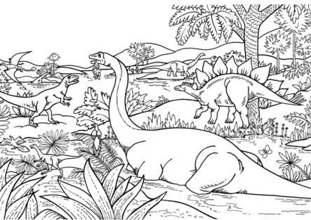 Diplodocus Coloring Pages 8