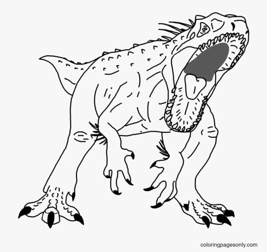 Indominus Coloring Pages 12