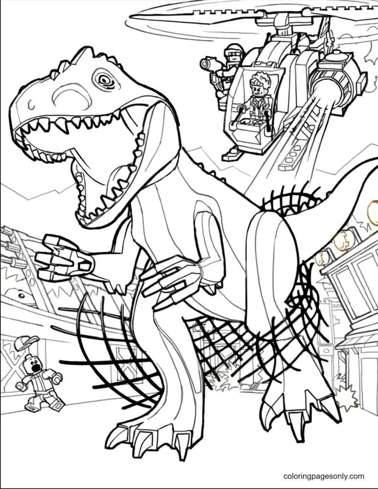 Indominus Coloring Pages 3