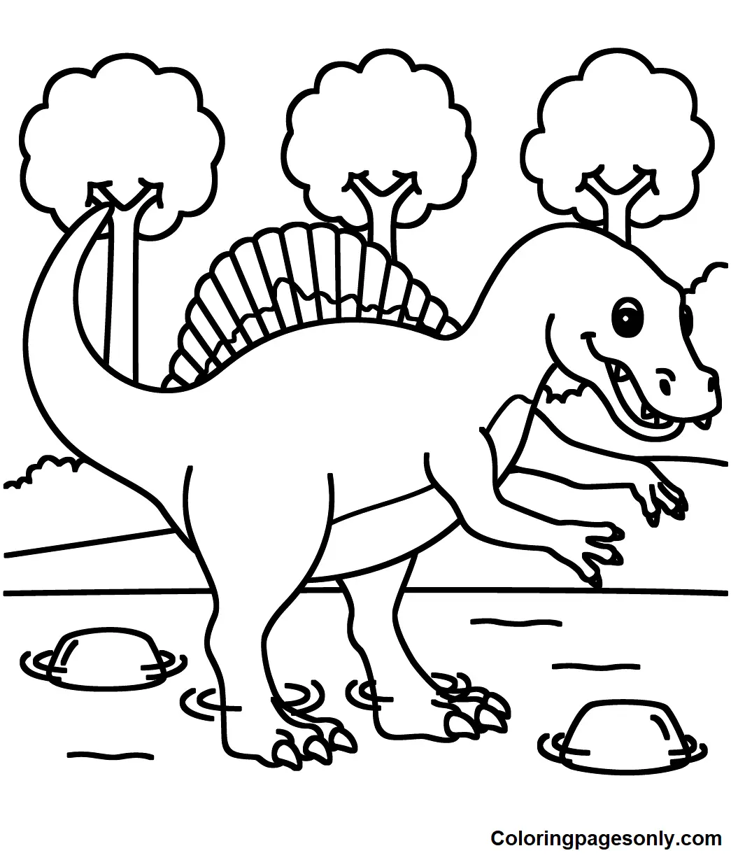 Spinosaurus Coloring Pages 72