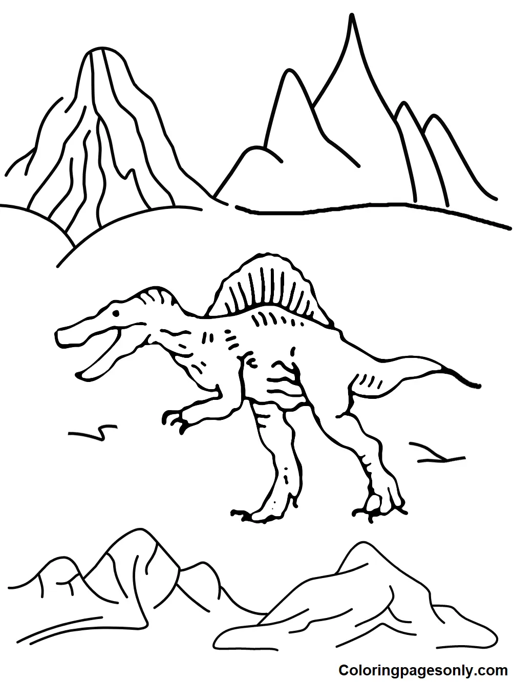 Spinosaurus Coloring Pages 74