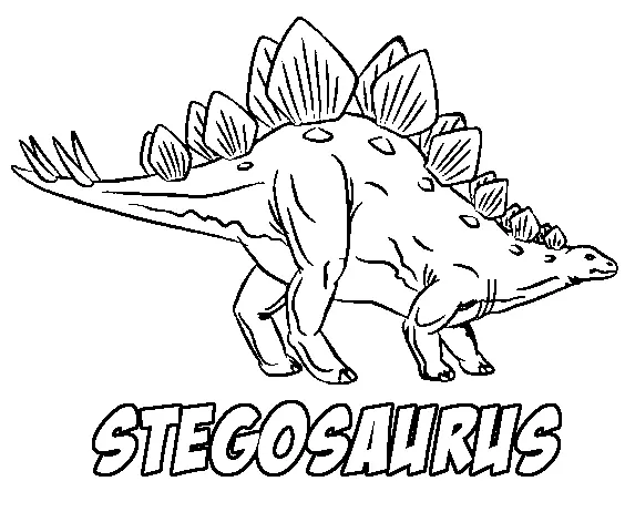 Stegosaurus Coloring Pages 1