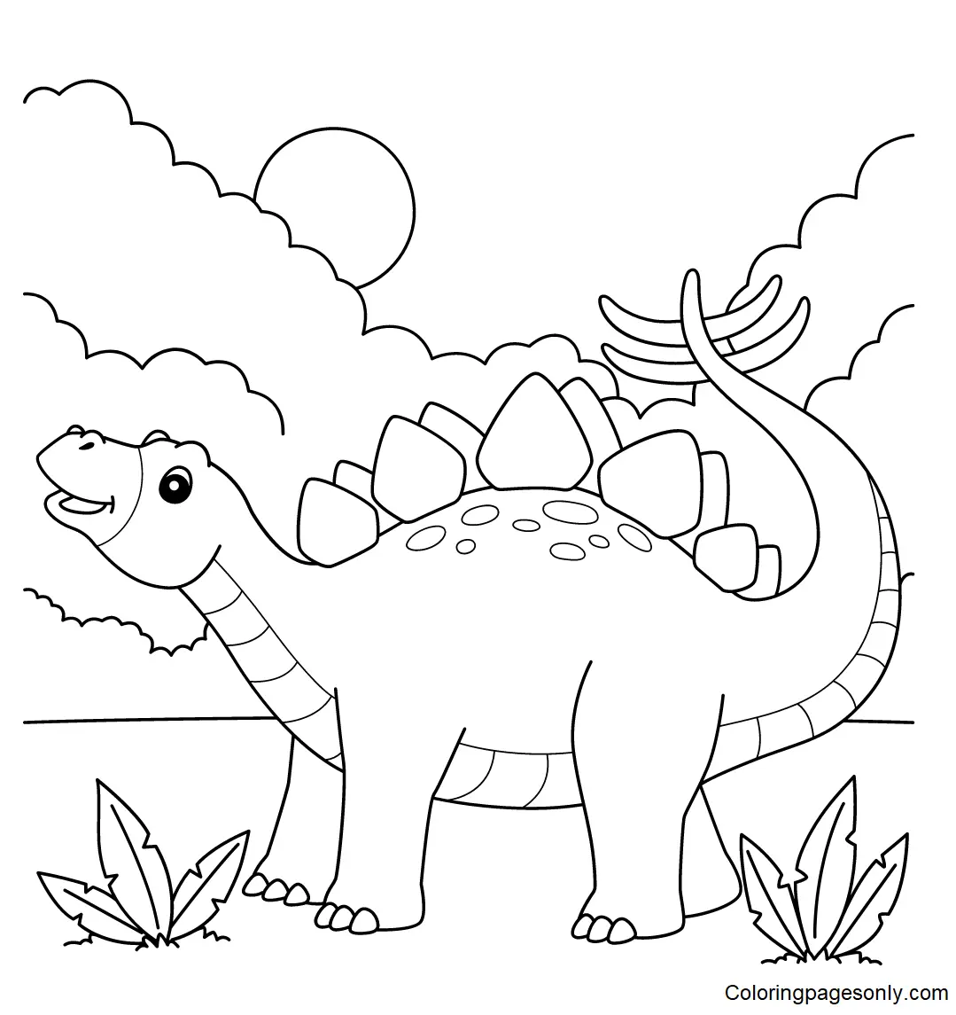 Stegosaurus Coloring Pages 19