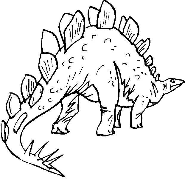 Stegosaurus Coloring Pages 2