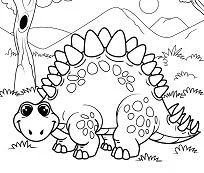 Stegosaurus Coloring Pages 6