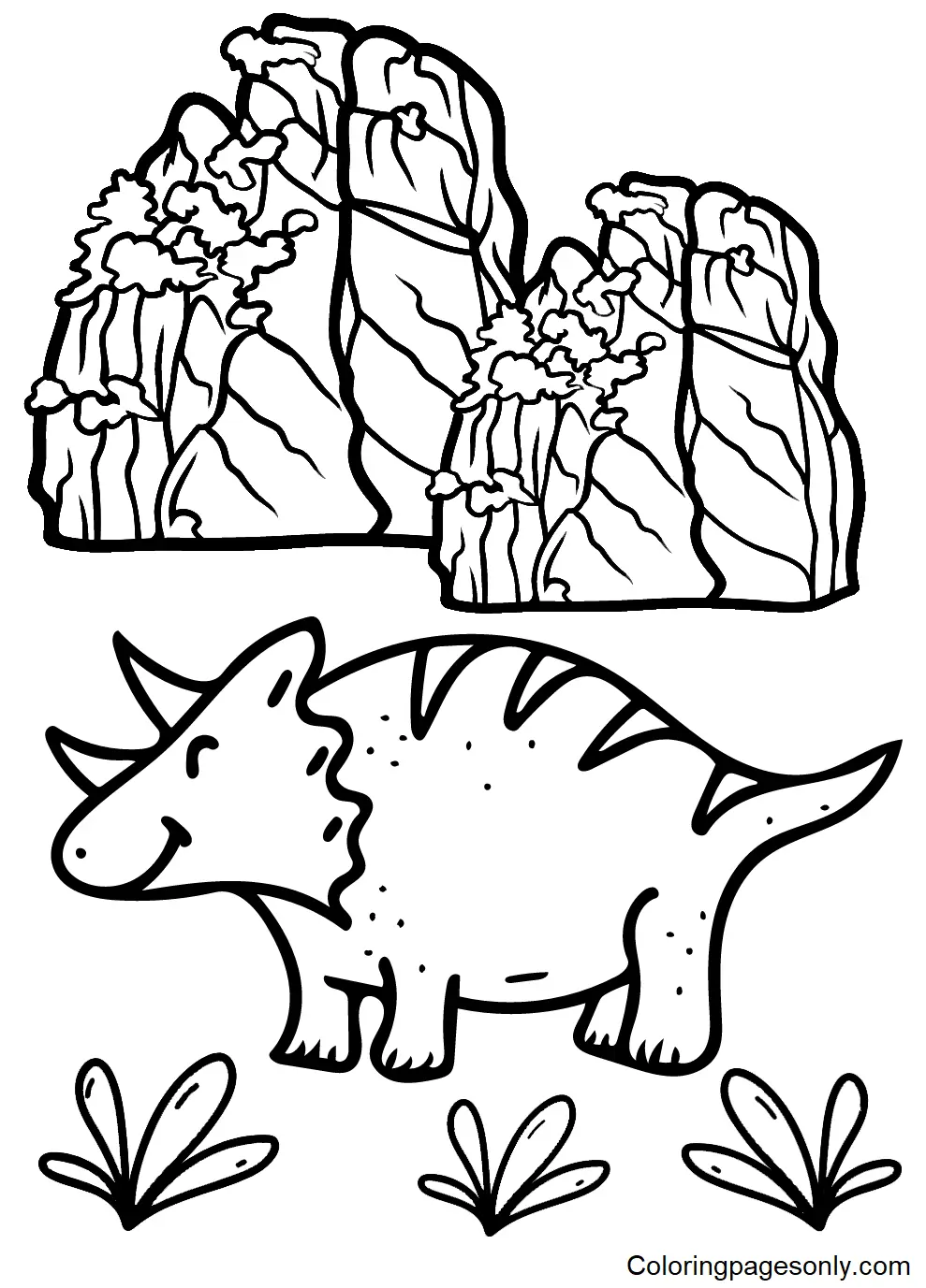 Triceratops Coloring Pages 44